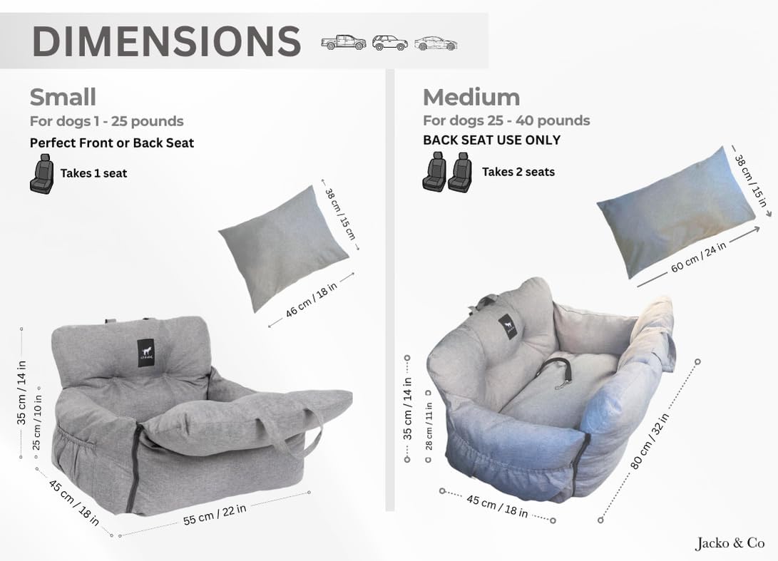 Premium Cozy Dog Car Seat Bed™