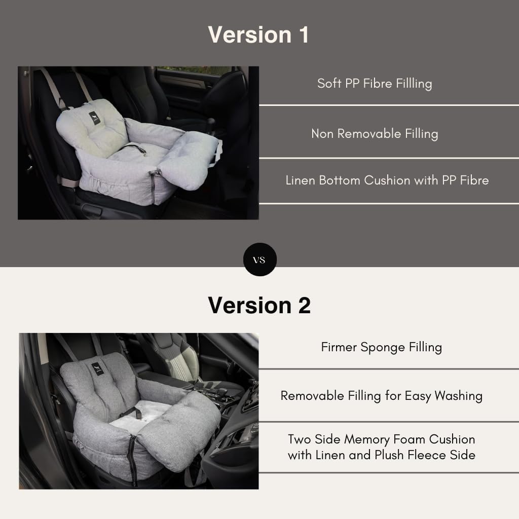 Premium Cozy Dog Car Seat Bed™